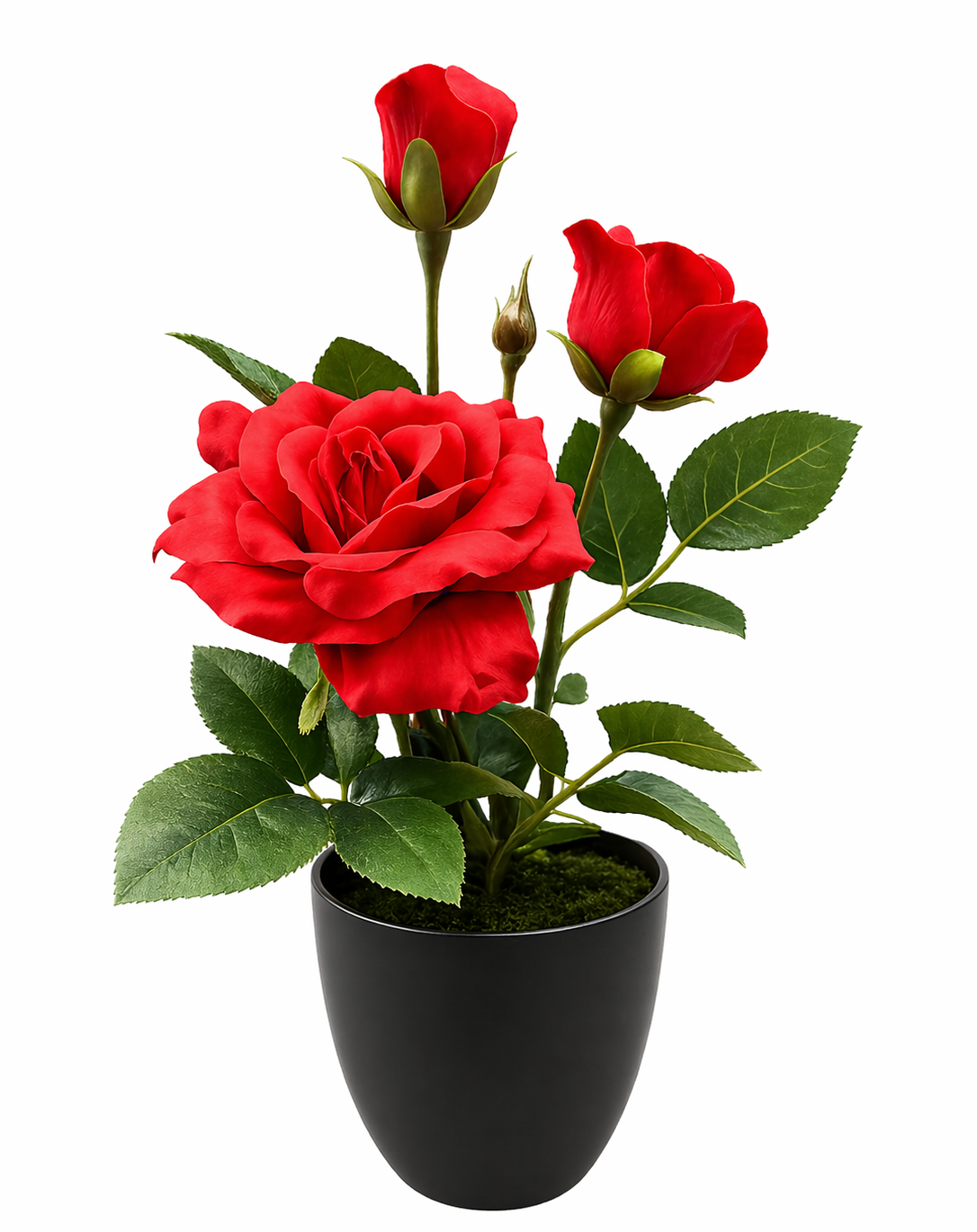 Rose in pot artificial