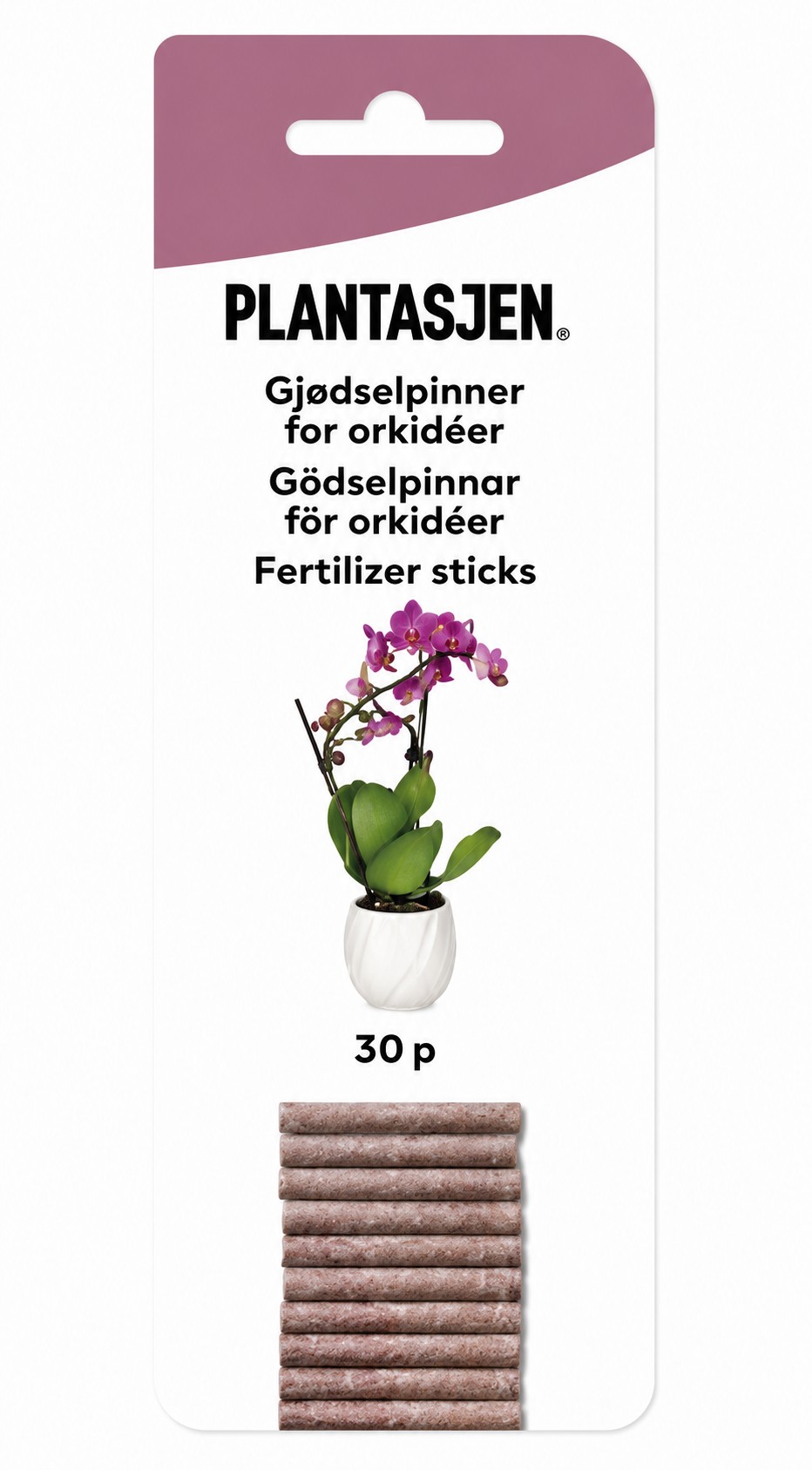 Gödselpinnar för orkidéer