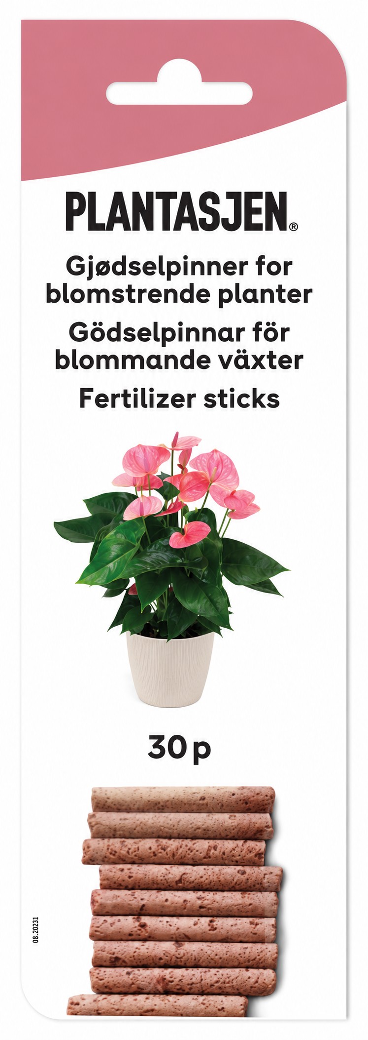 Gödselpinnar för blommande växter