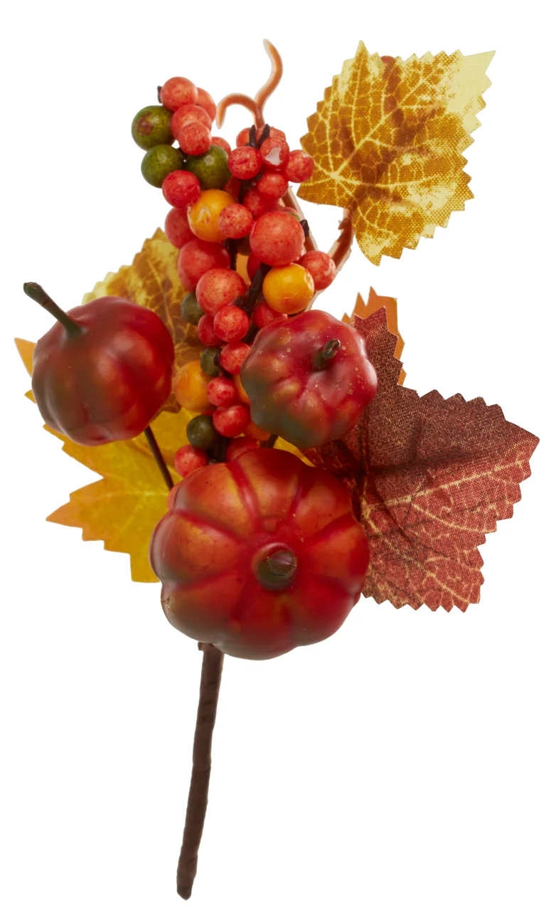 Deco branch autumn leaves H14 orange | Plantasjen