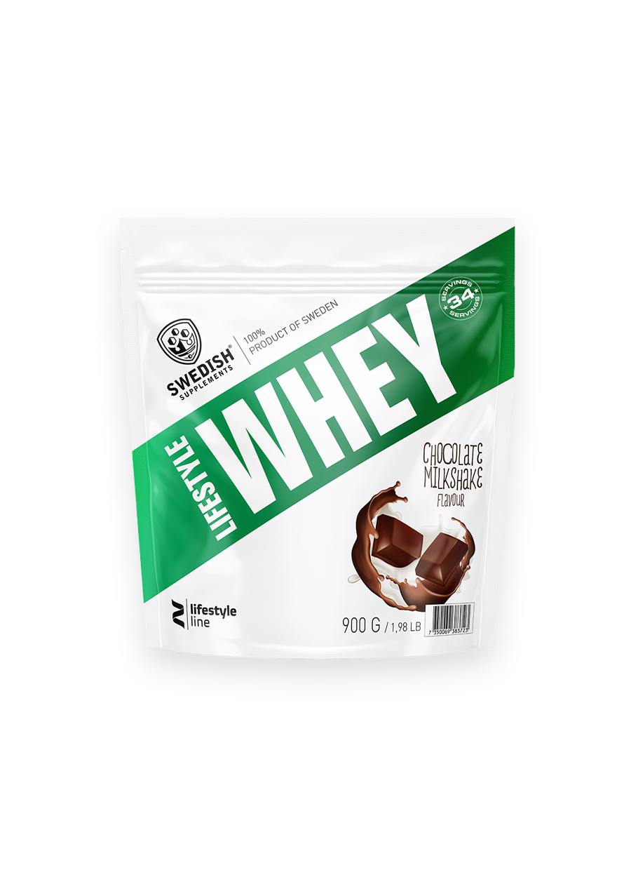 Swedish Supplements Lifestyle Whey Vassleprotein 900g Chocolate Milkshake