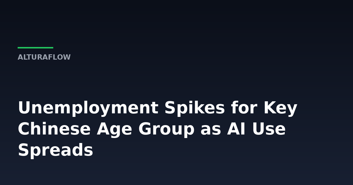 Why China's 25-29 Employment Drop Matters for Global Markets -- AlturaFlow