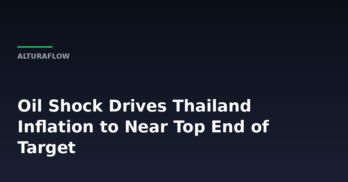 What Thailand's Oil-Driven Inflation Spike Says About Energy Risk -- AlturaFlow