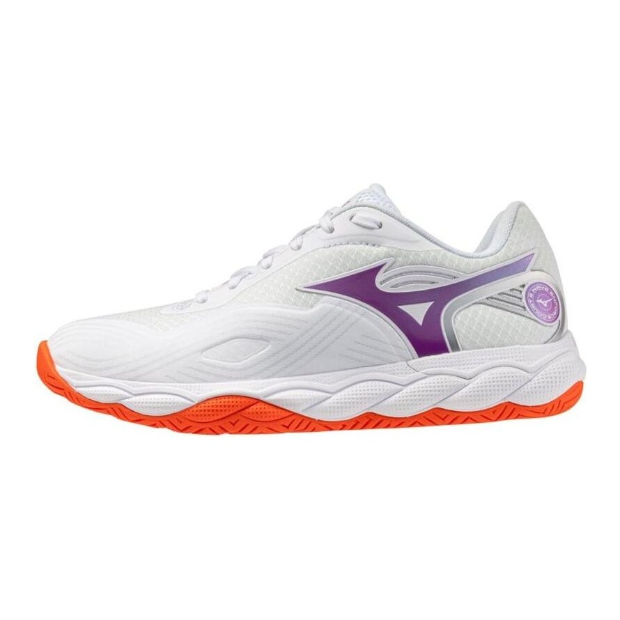 Mizuno Wave Enforce Court 2 AC W hvit/lilla