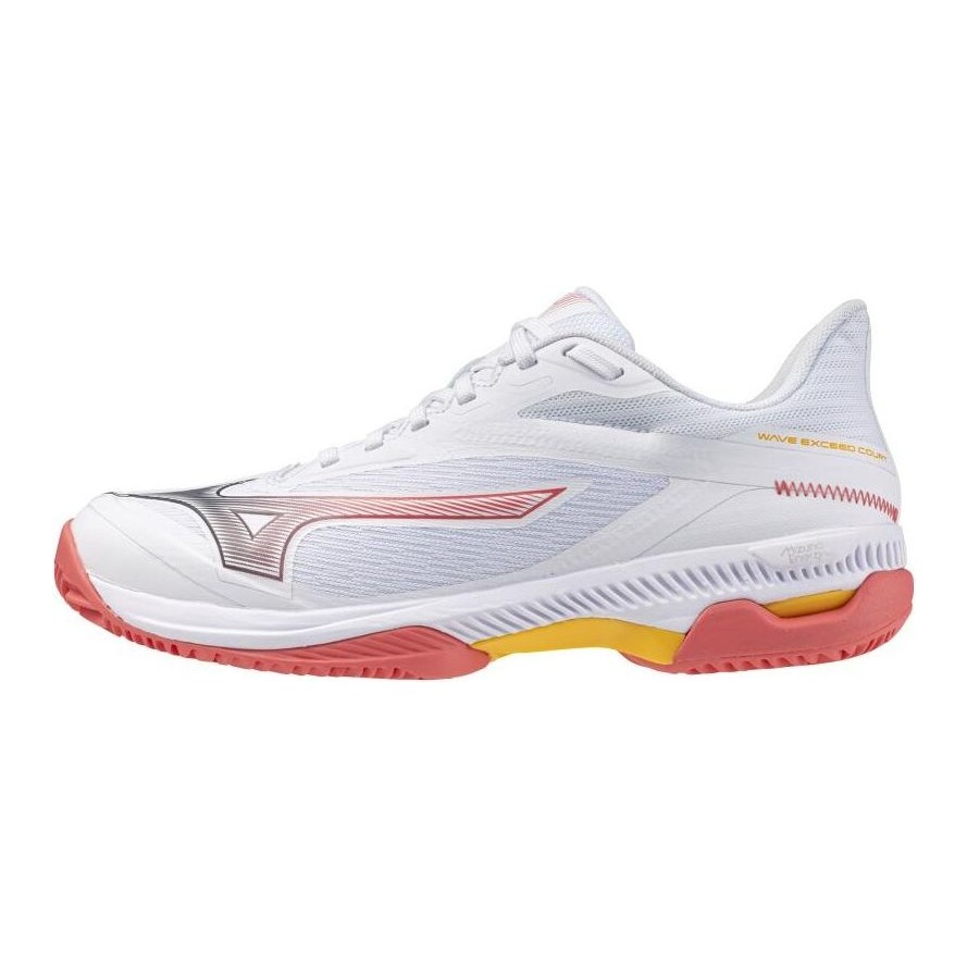 Mizuno Wave Exceed Court CC W hvit/korall