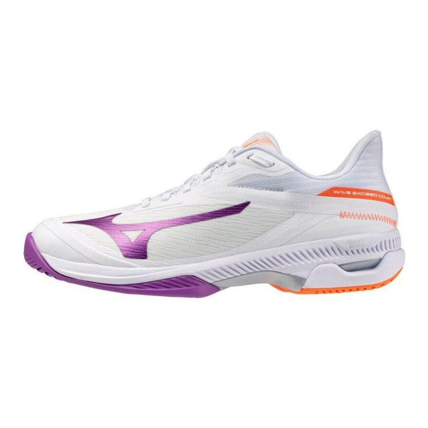 Mizuno Wave Exceed Court AC W hvit/lilla