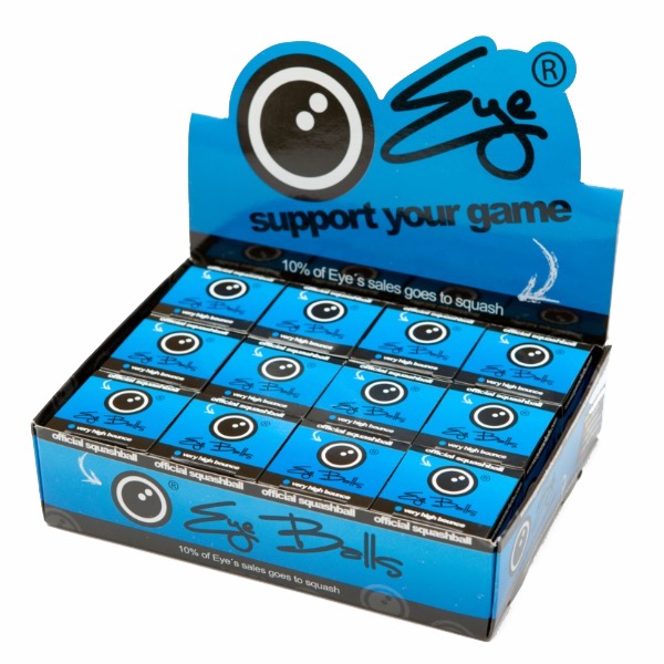 Eye Squashballer Blå – 12 stk