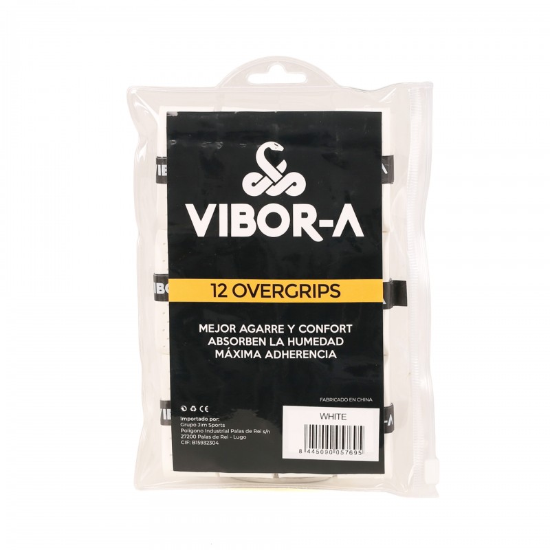 Vibor-A Overgrip Perforert 12-pack (hvit)