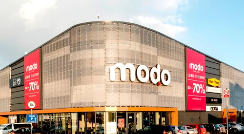 Galeria MODO, Karrier System, laminat HPL, siatka ciętociągniona