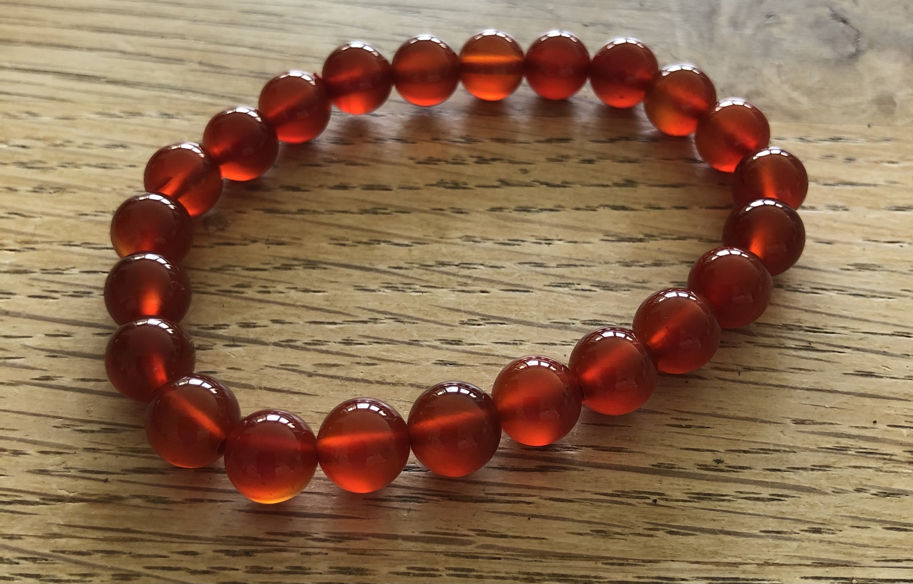 Carnelian bracelet.