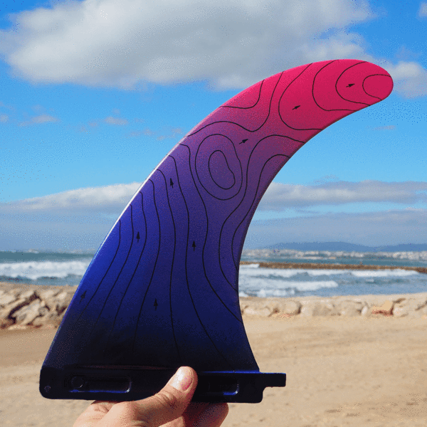 Shaka Surf ECO Single fin 9" purple