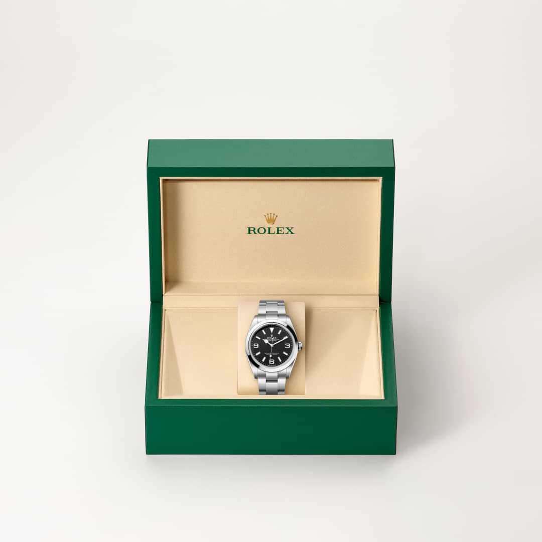 ROLEX OYSTER 箱　説明書　外箱　空箱のみ　1.1.14 Rolex Explorer 36 in Oystersteel, m124270-0001