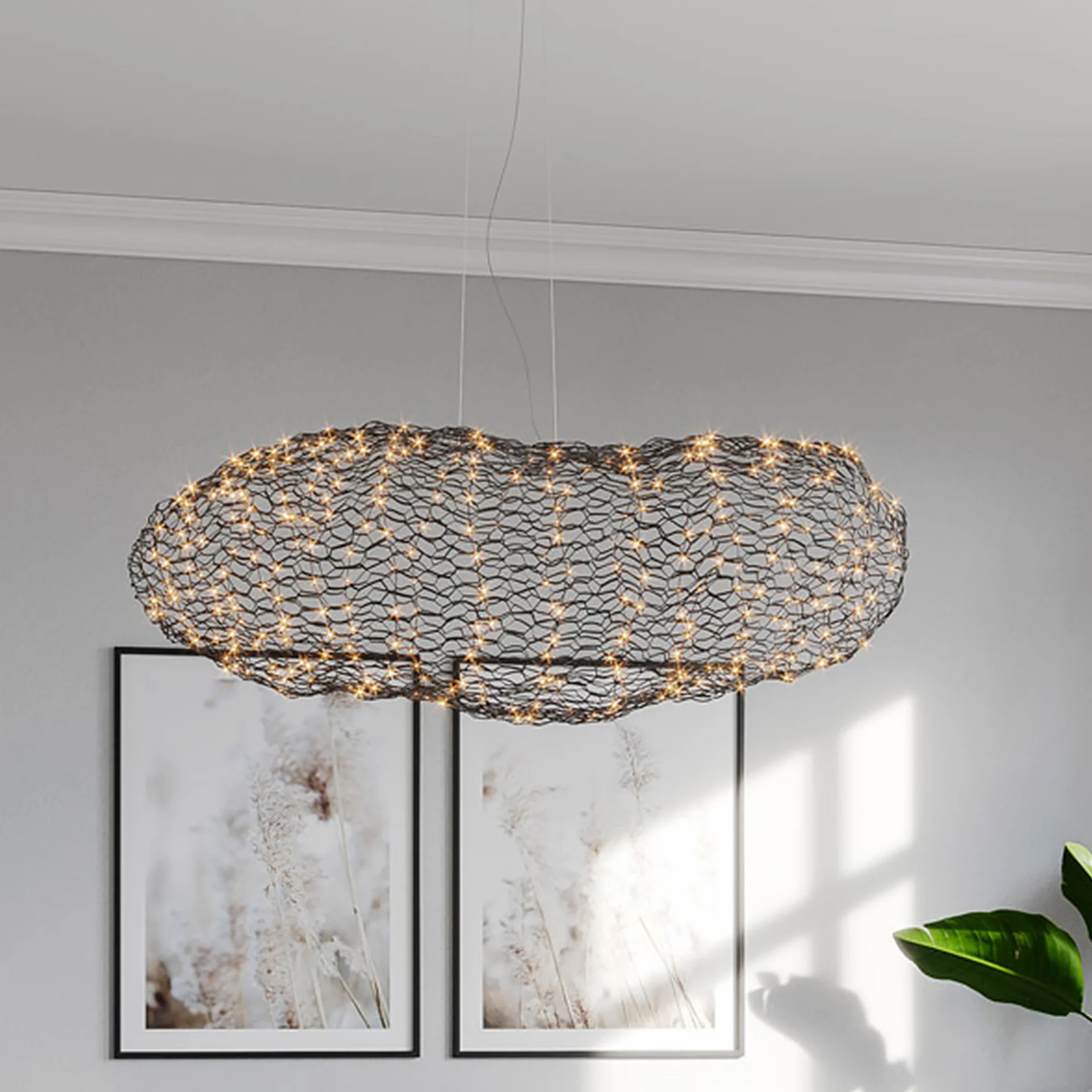 Taklampa L115cm - Svart 