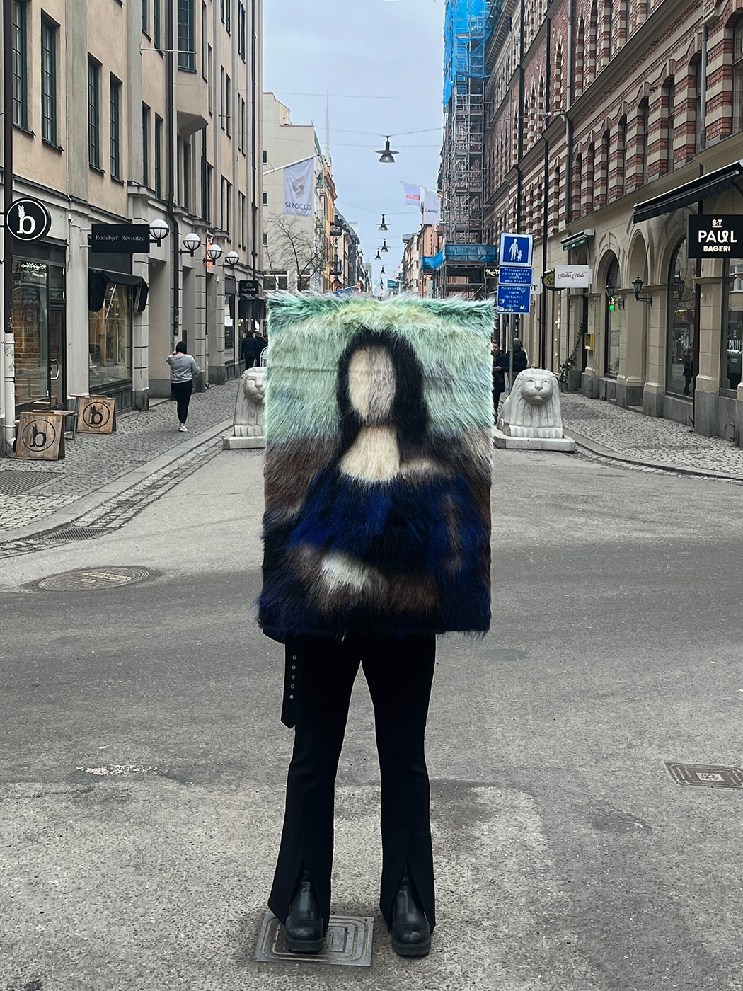 Art. Fluffy Mona Lisa - 120x80cm/80x54cm | SWEEF