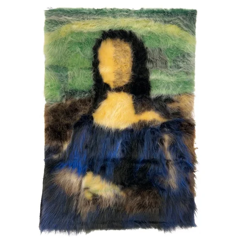 Fluffy Mona Lisa Kunst 120x80