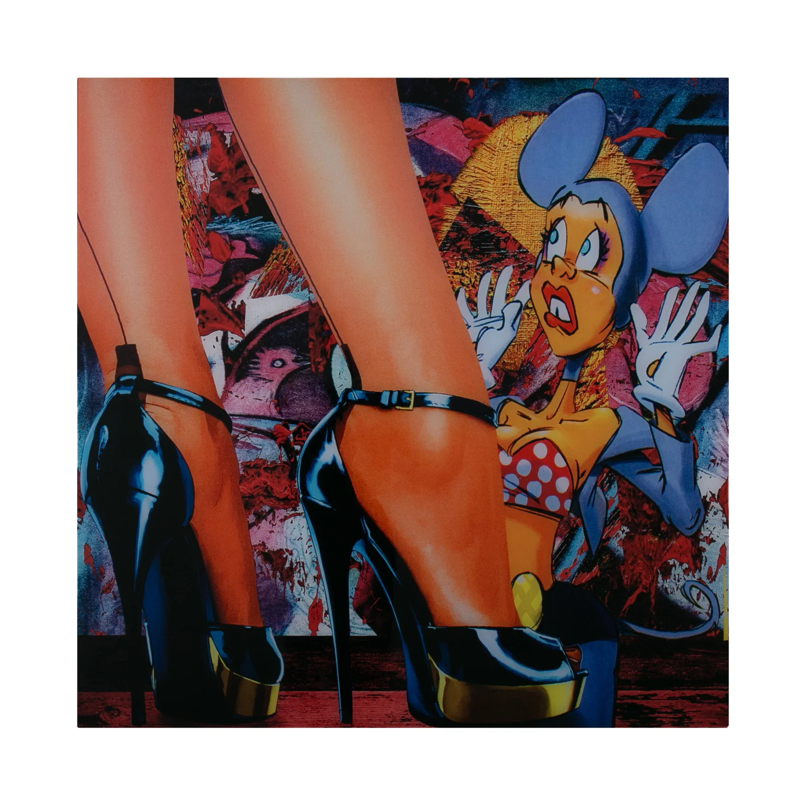 Harley 100x100cm Bild - Don't be afraid of High Heels