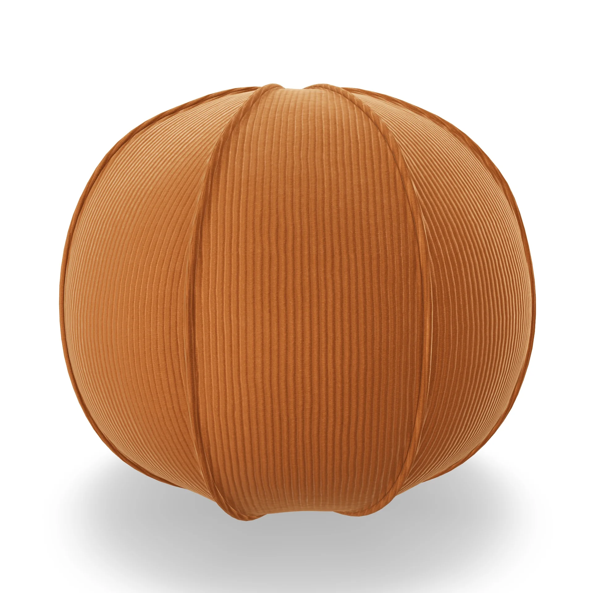 Bollkudde 35cm i orange manchestertyg. 