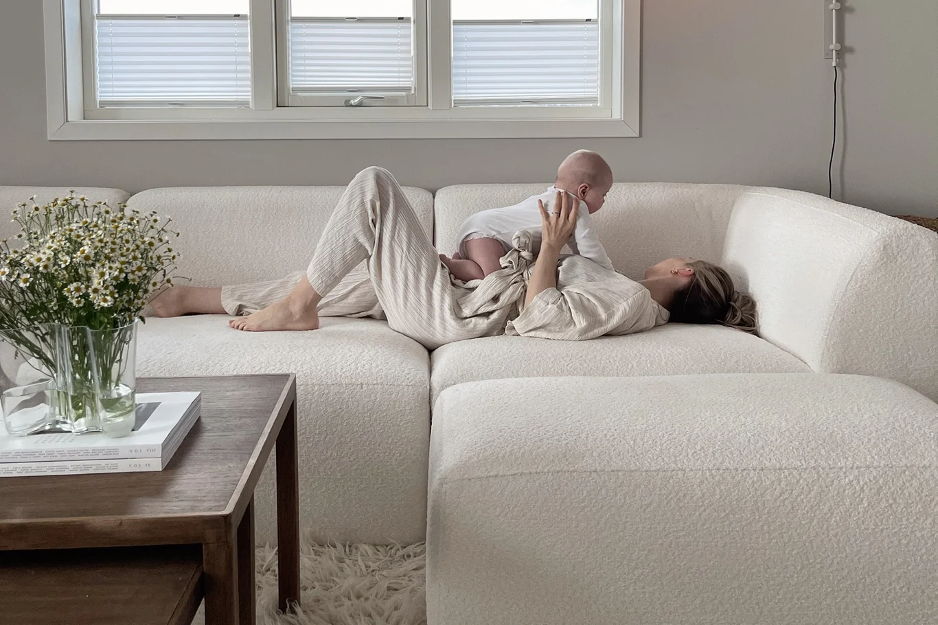 Hajen modulssofa, 1-sits, höger avslut, fotpall. 