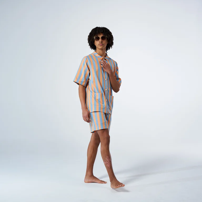 Uno Short - Orange & Blue