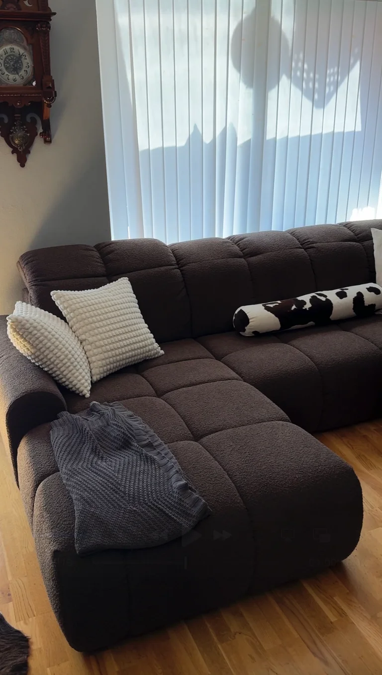 Valrossen Schlafsofa Divan in Baloo Dunkelbraun 2080.