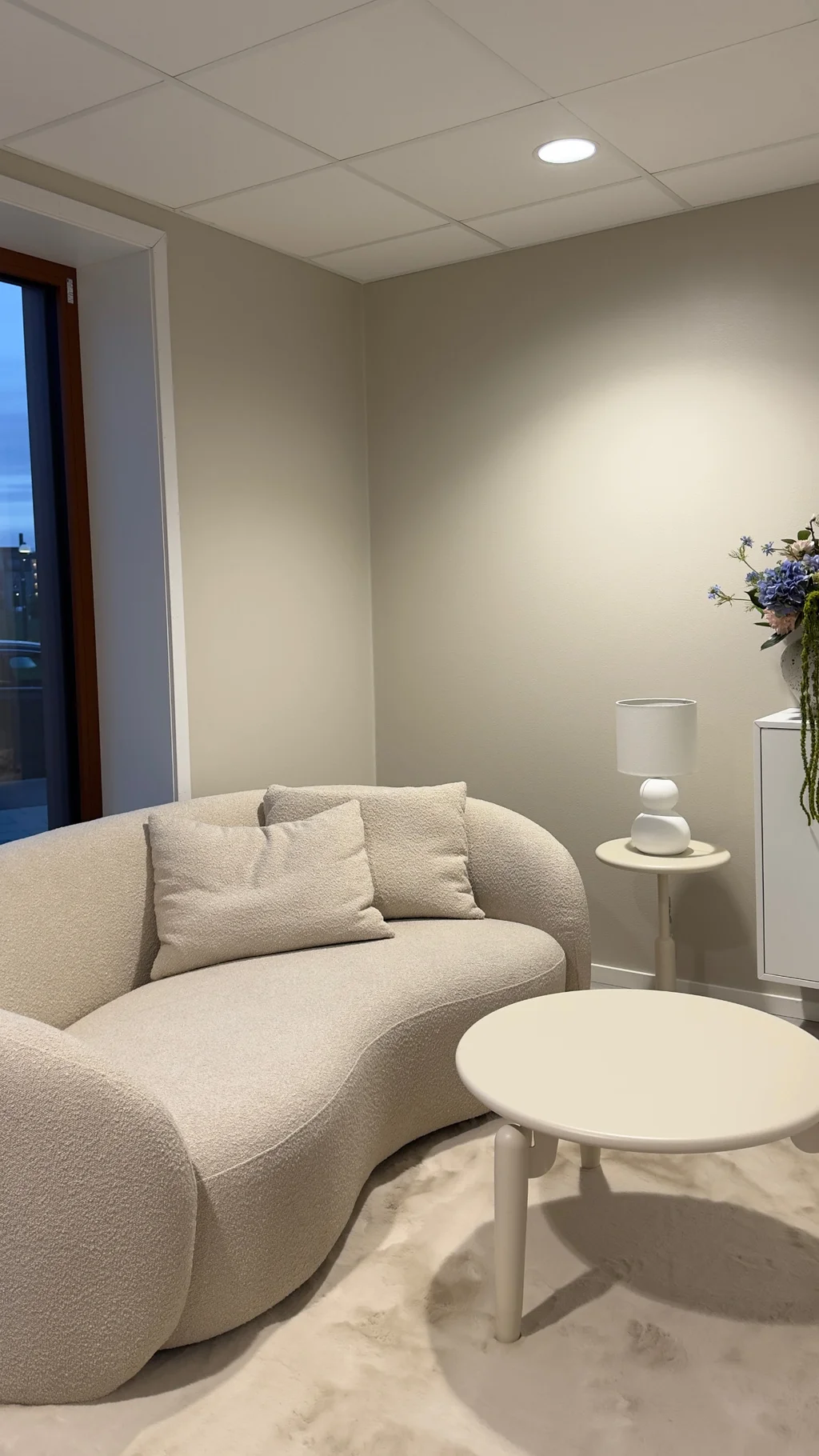 Kameleonten Beistelltisch + Couchtische 70cm, Paint Rohleinen.