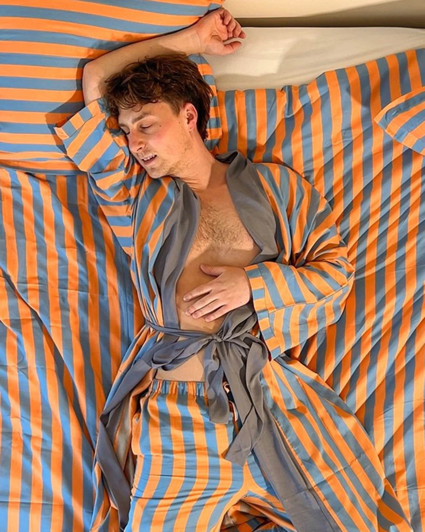 Kim Robe Orange & Blue