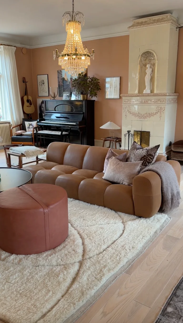 Dromedaren i Maya skinn Cognac 7301.