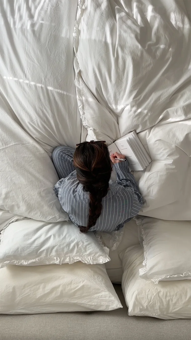 Two duvets, endless cozy vibes, with @ninninguyen.