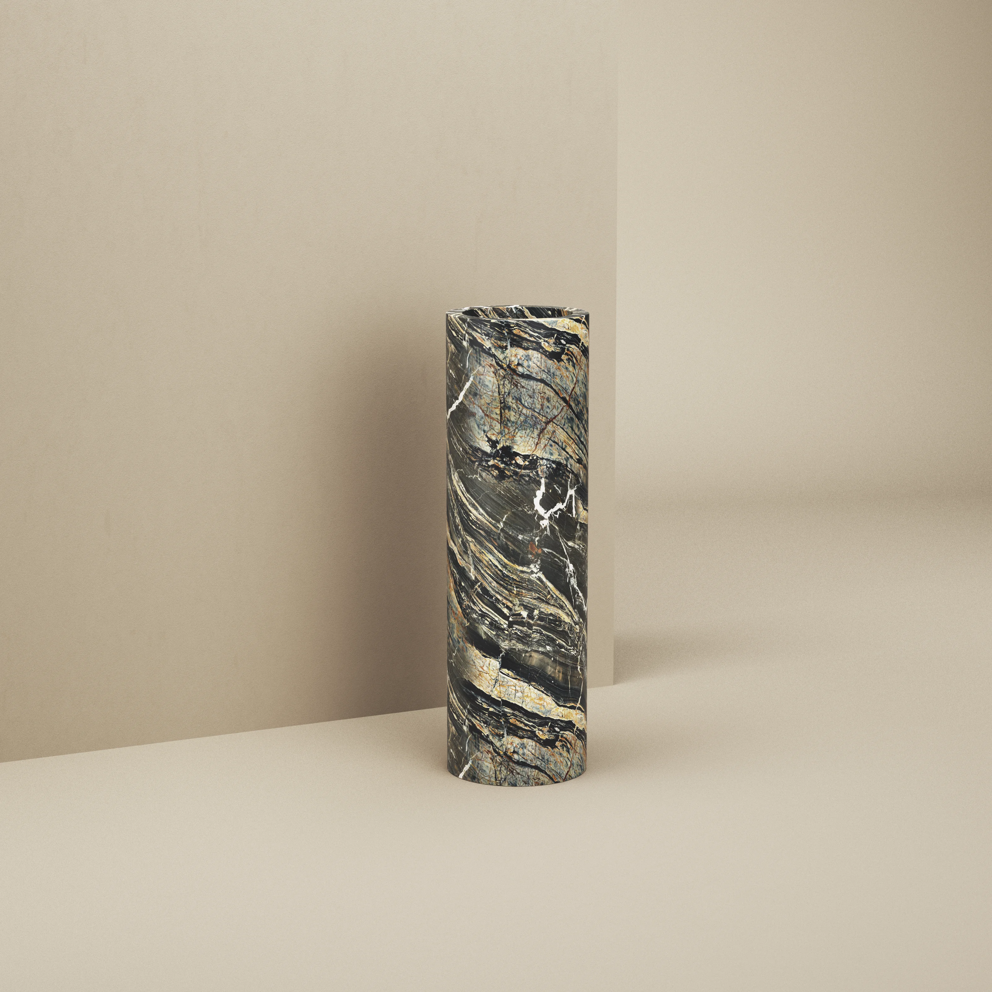 Cylinder Ø22x72cm - Marmor Tiger