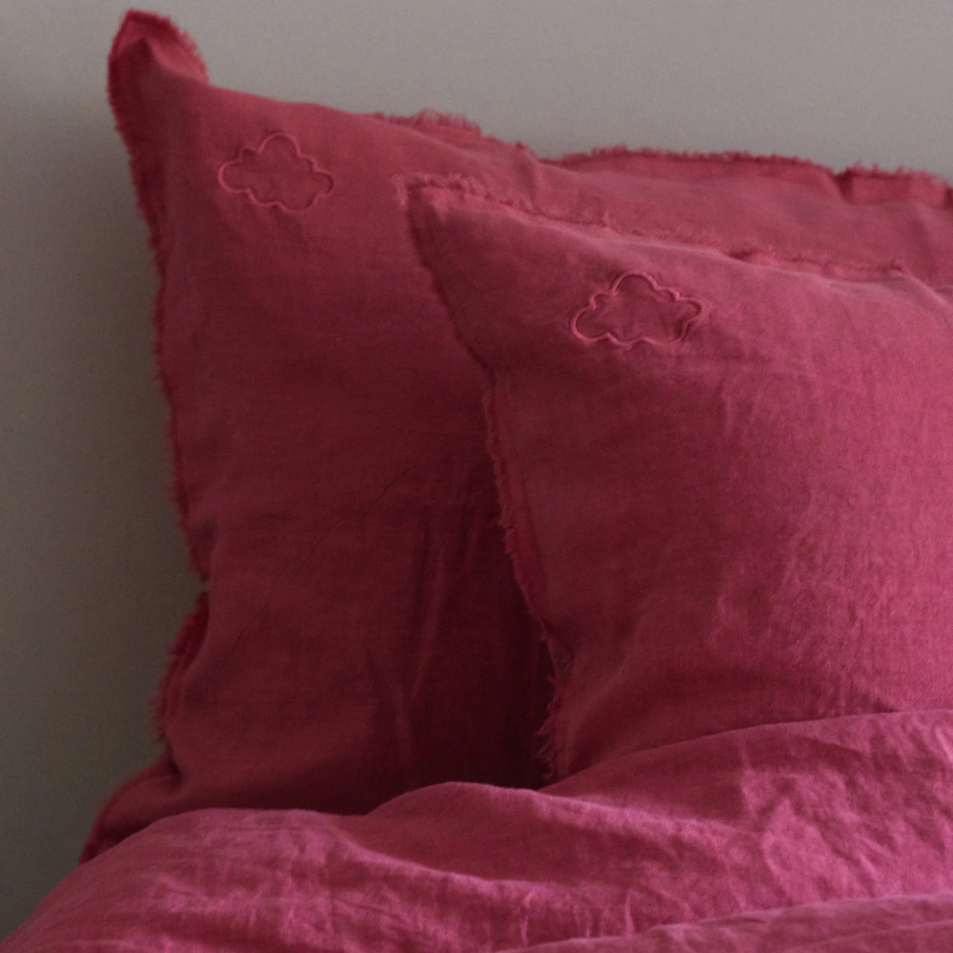 Bettwäsche 2x Kissenbezüge 50x60 - Rosa