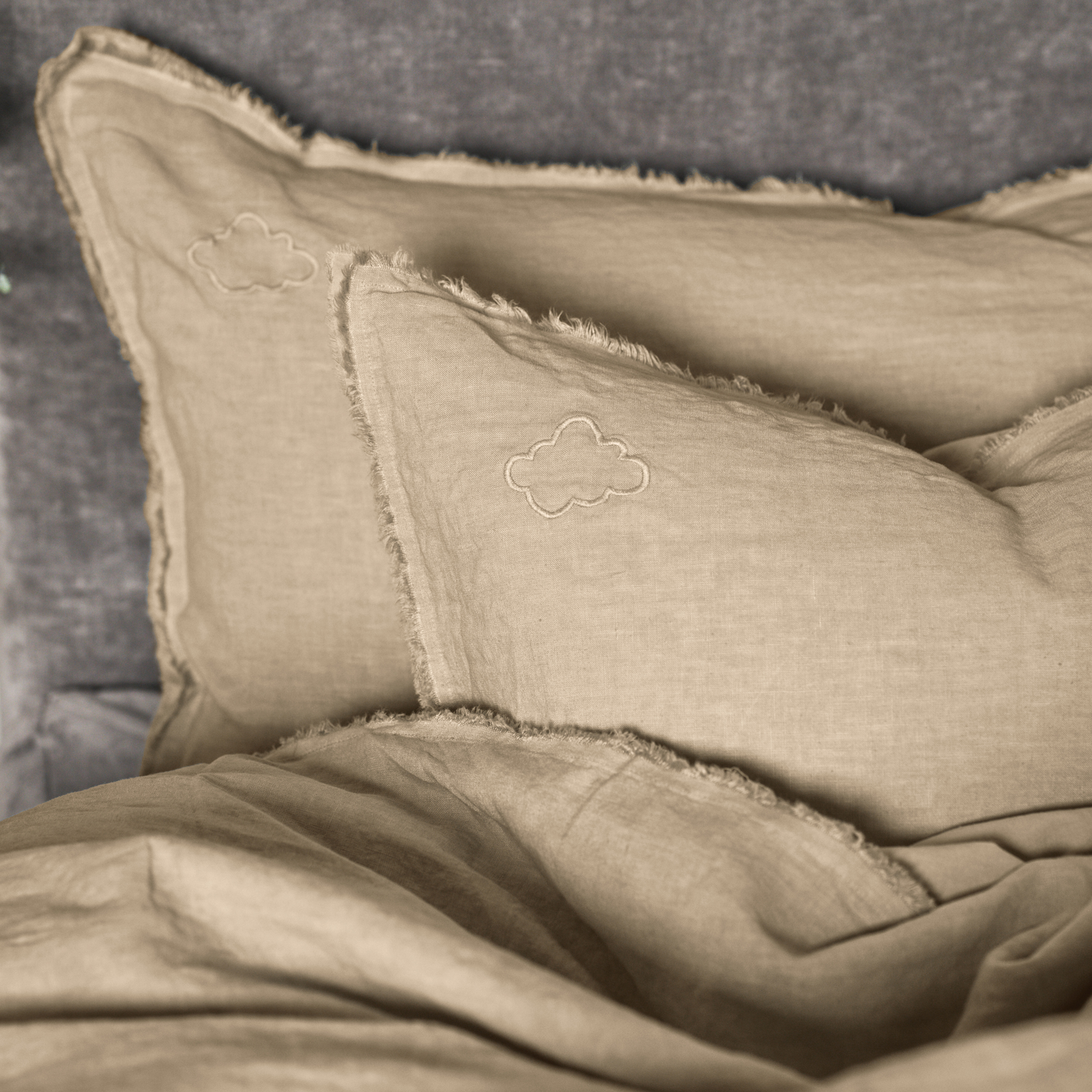 Fringed pillowcases