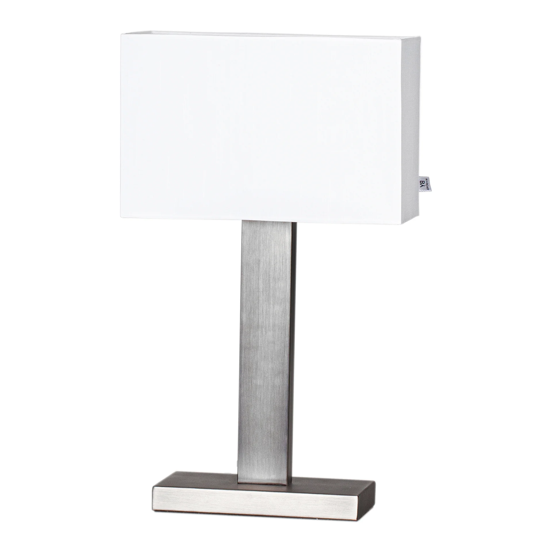 Bordslampa H47 - Borstad stål/Vit skärm