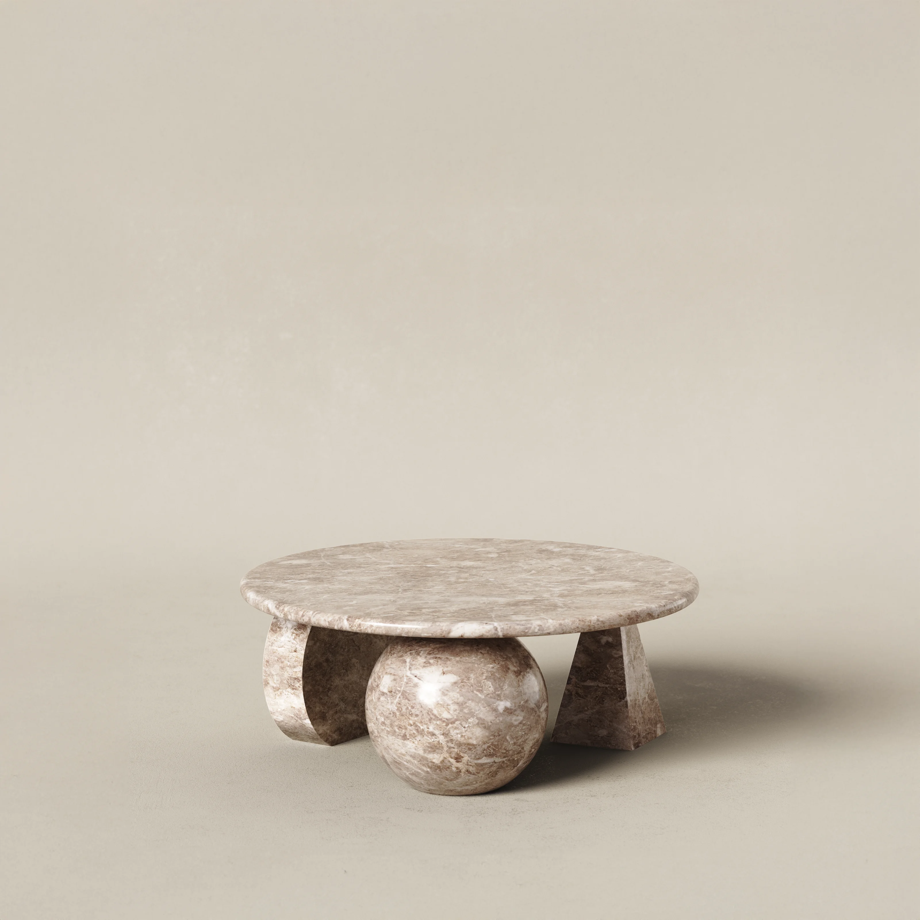Runt Ø90cm mix - Silver Diana solid
