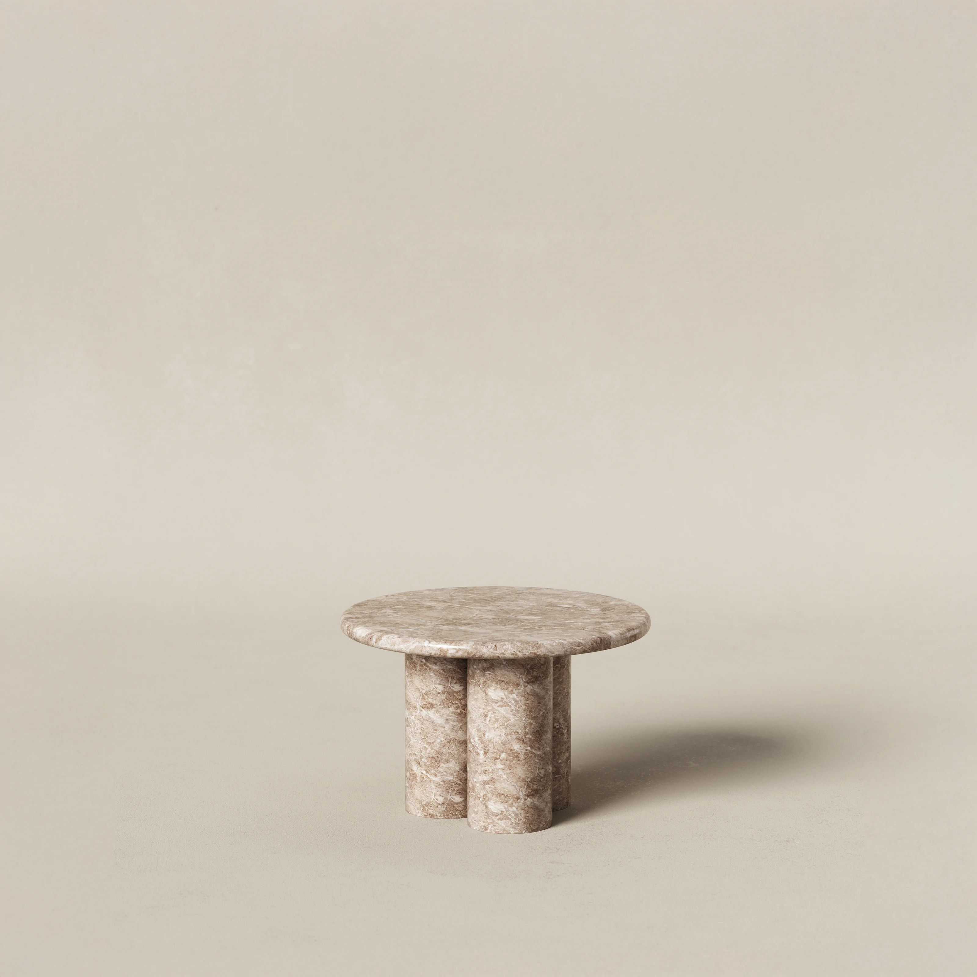 Runt Ø55cm pelare - Silver Diana solid