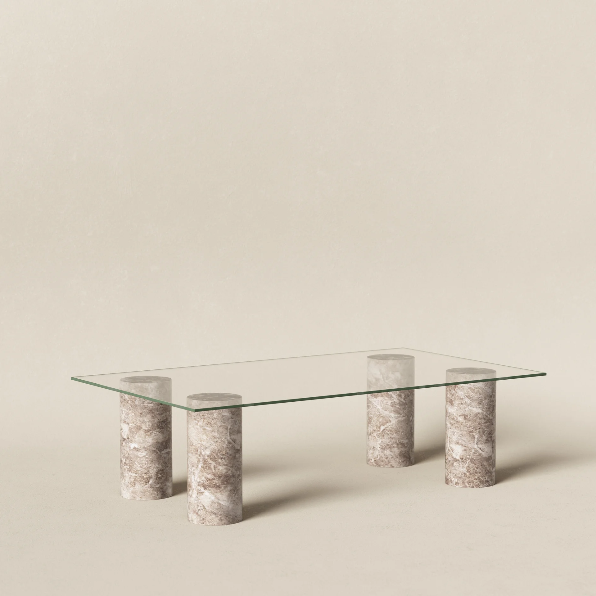 120x70cm Säule - Silver Diana & Glas