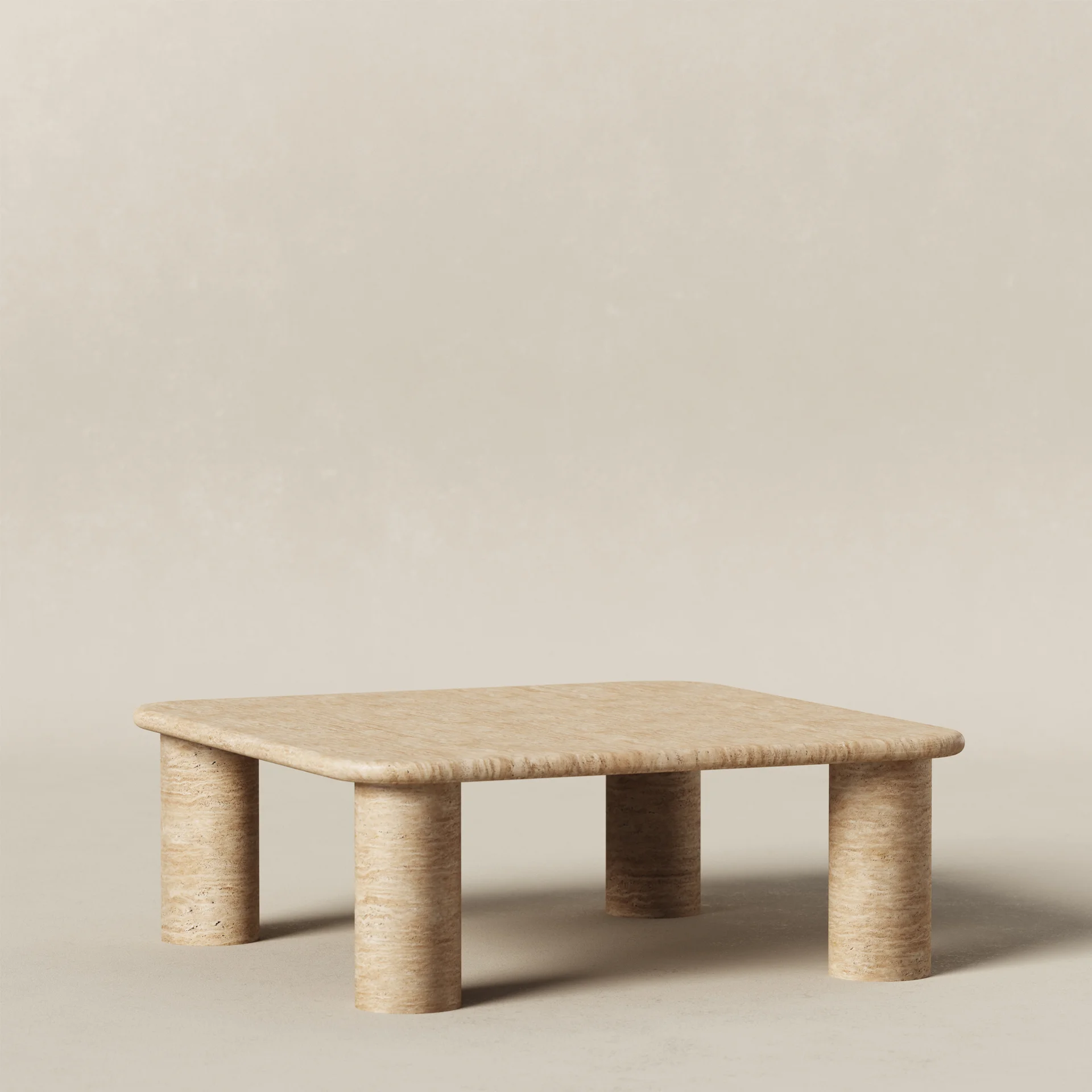 100cm pelare - Travertin solid