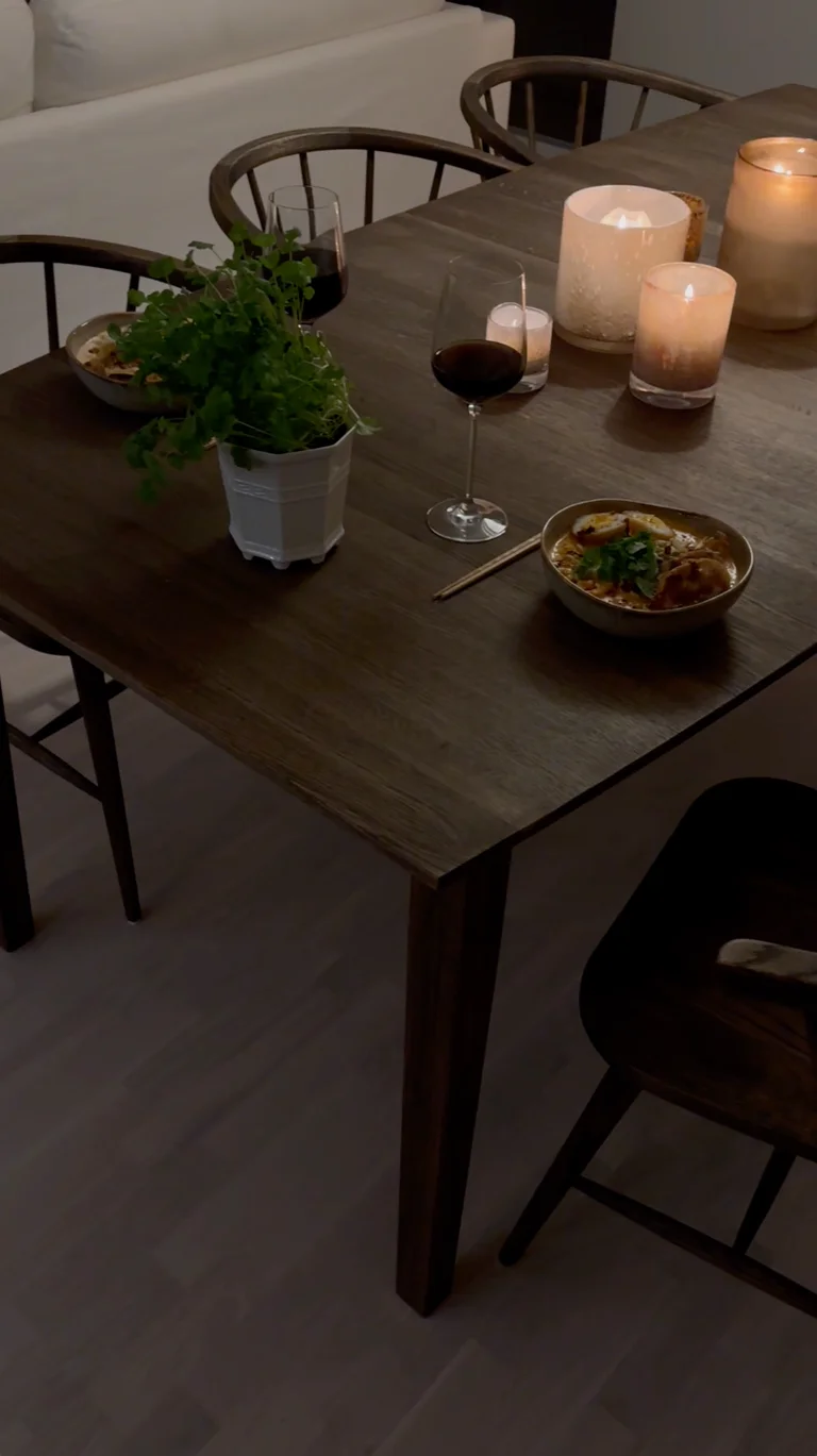 Svalan rektangulärt 200cm, Rökt ek, hos @albinskogas.