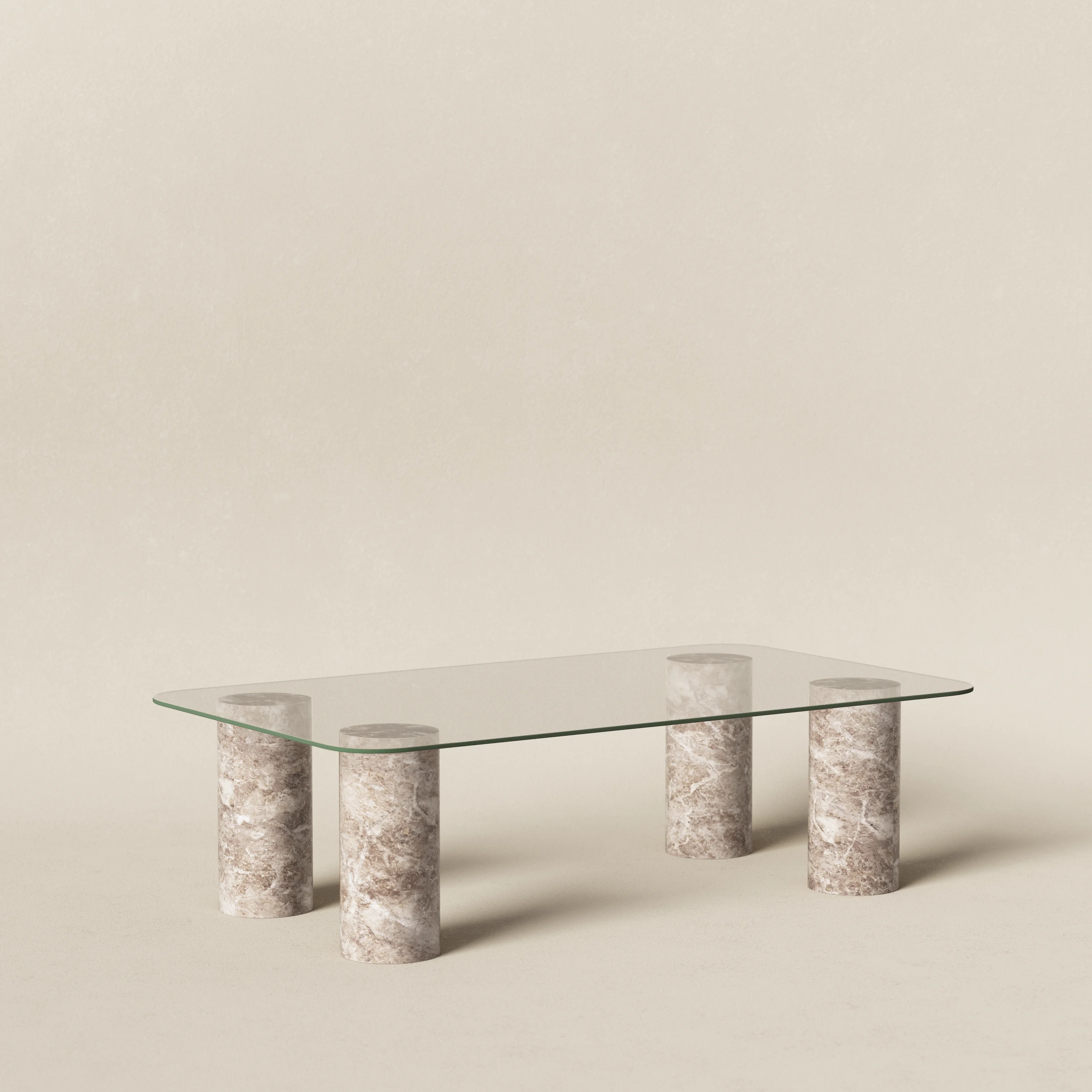 120x70cm Säule - Silver Diana & Glas