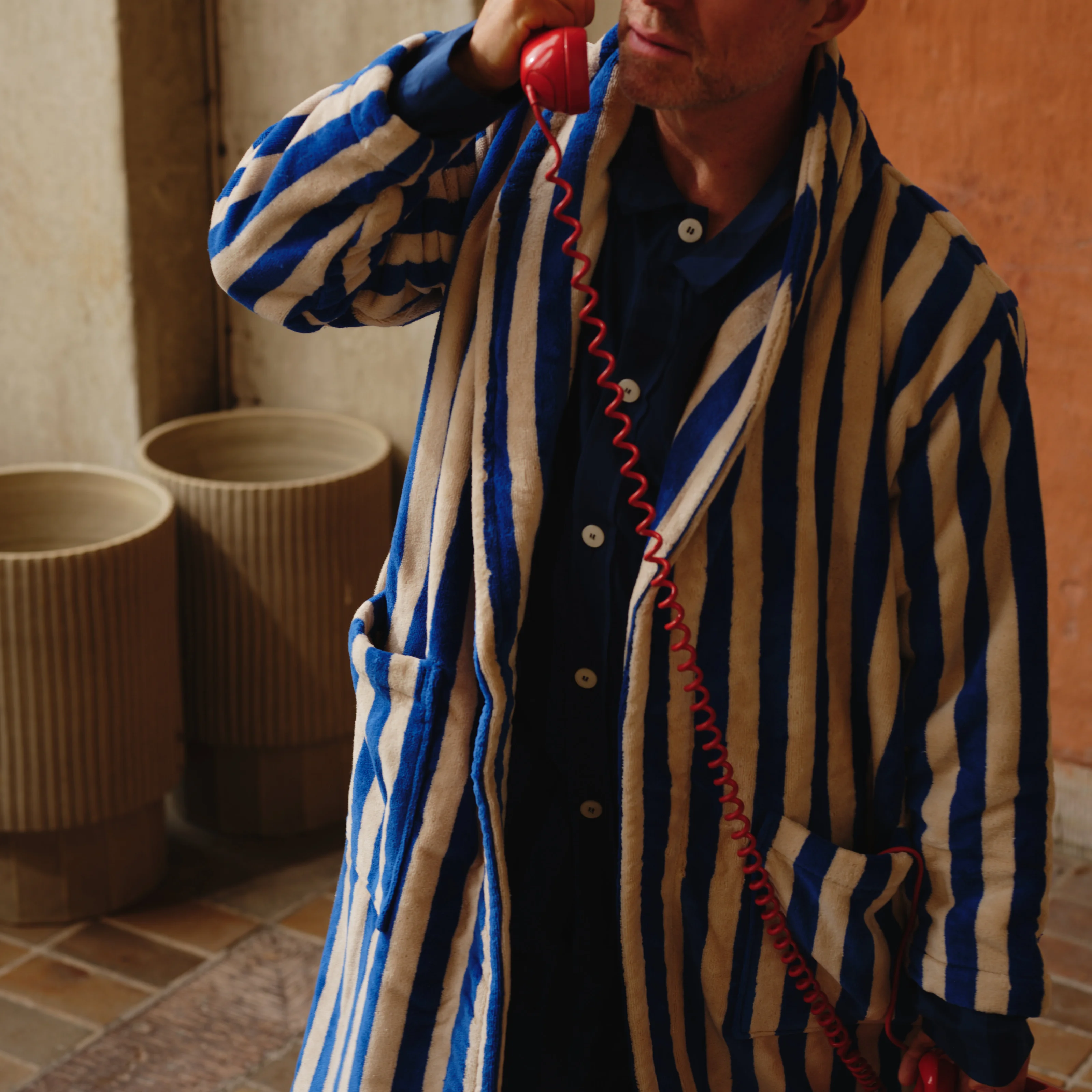 Roy Robe Blue & Sand
