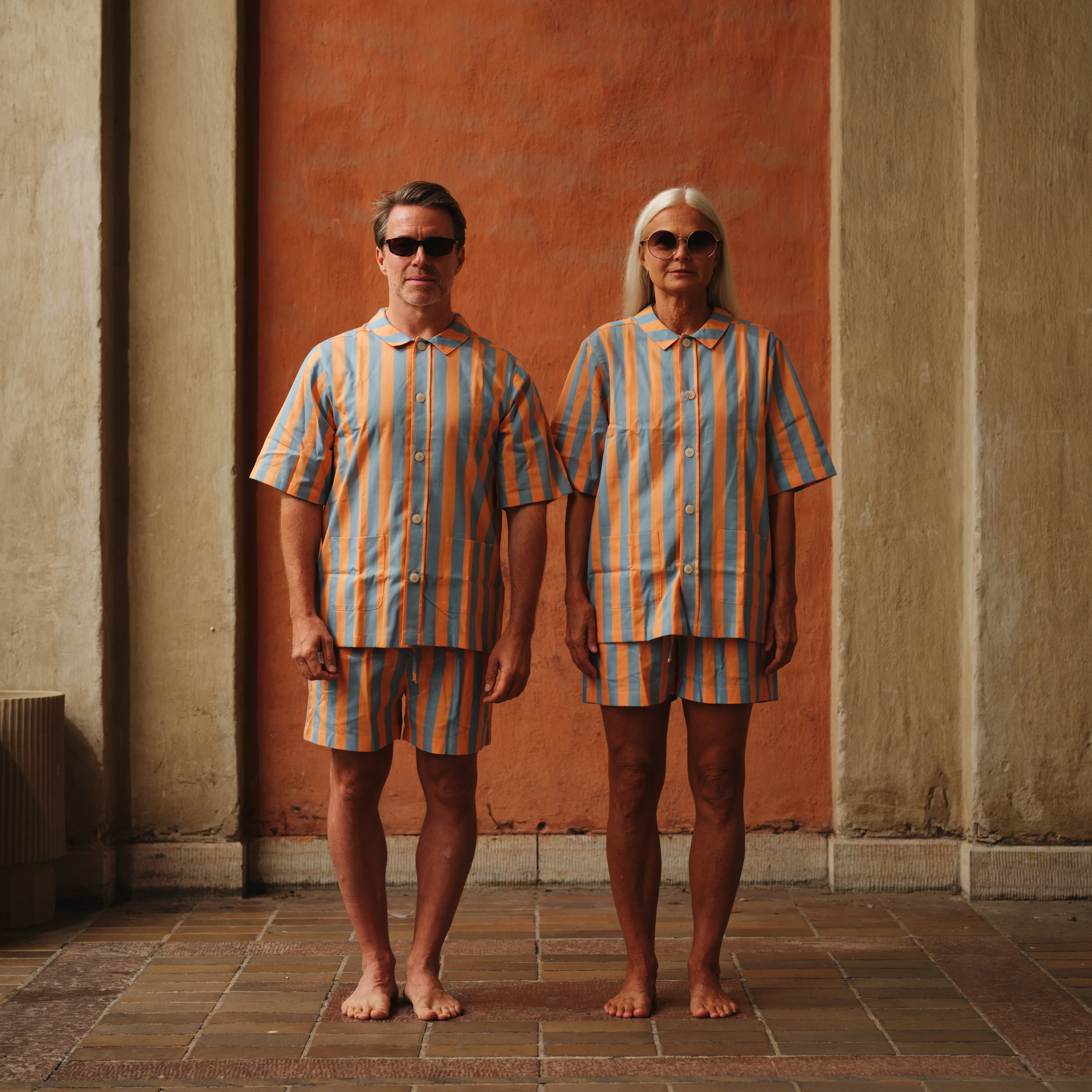 Uno Short Orange & Blue