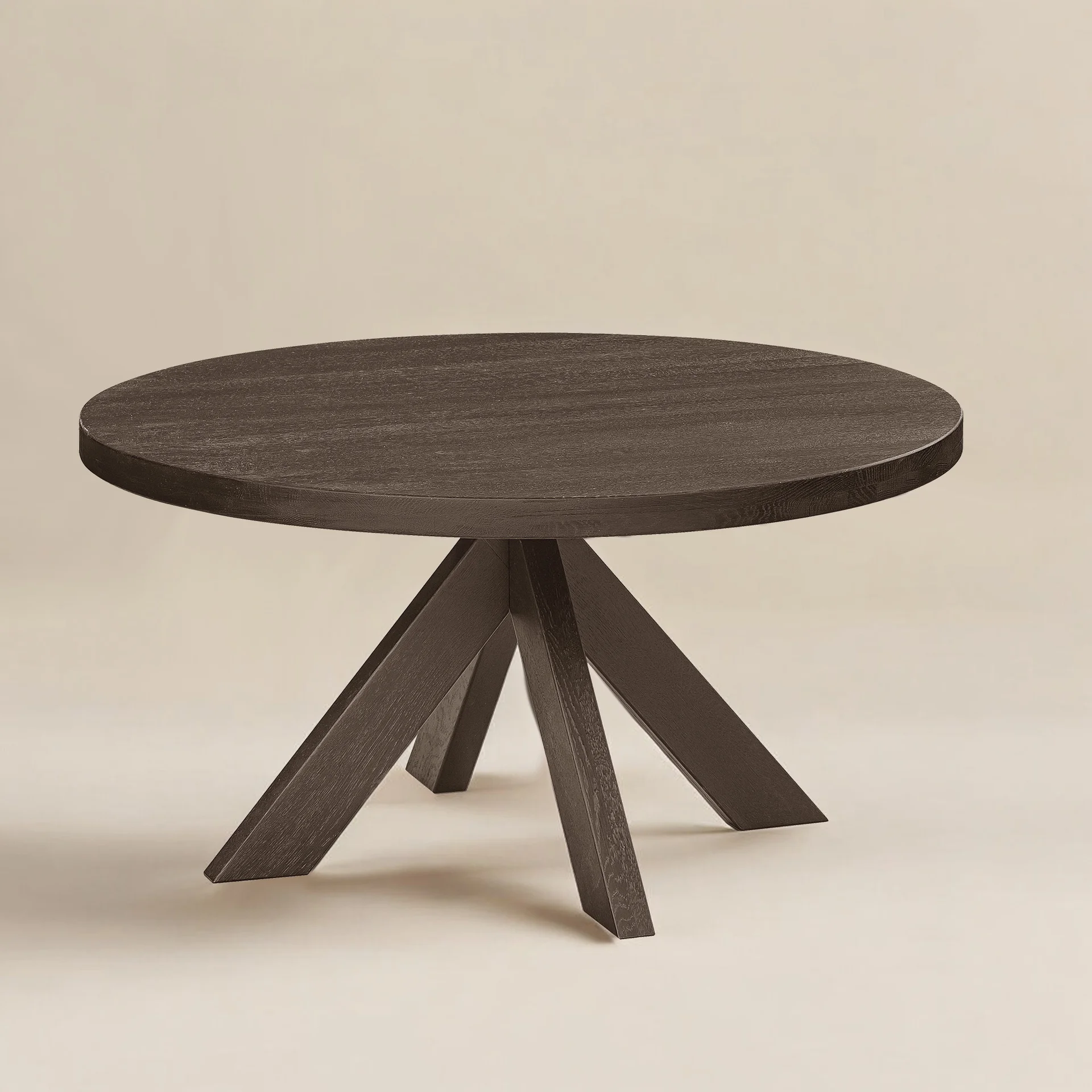 Rund 90cm - Geräucherte Eiche