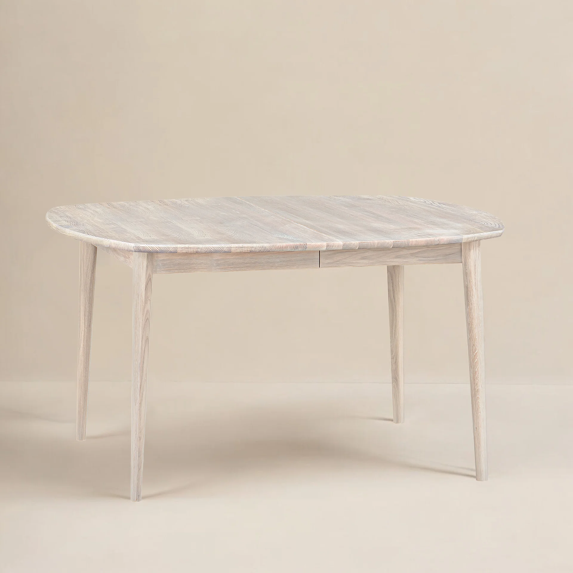 Kvadratiskt 140cm - Vitoljad ek