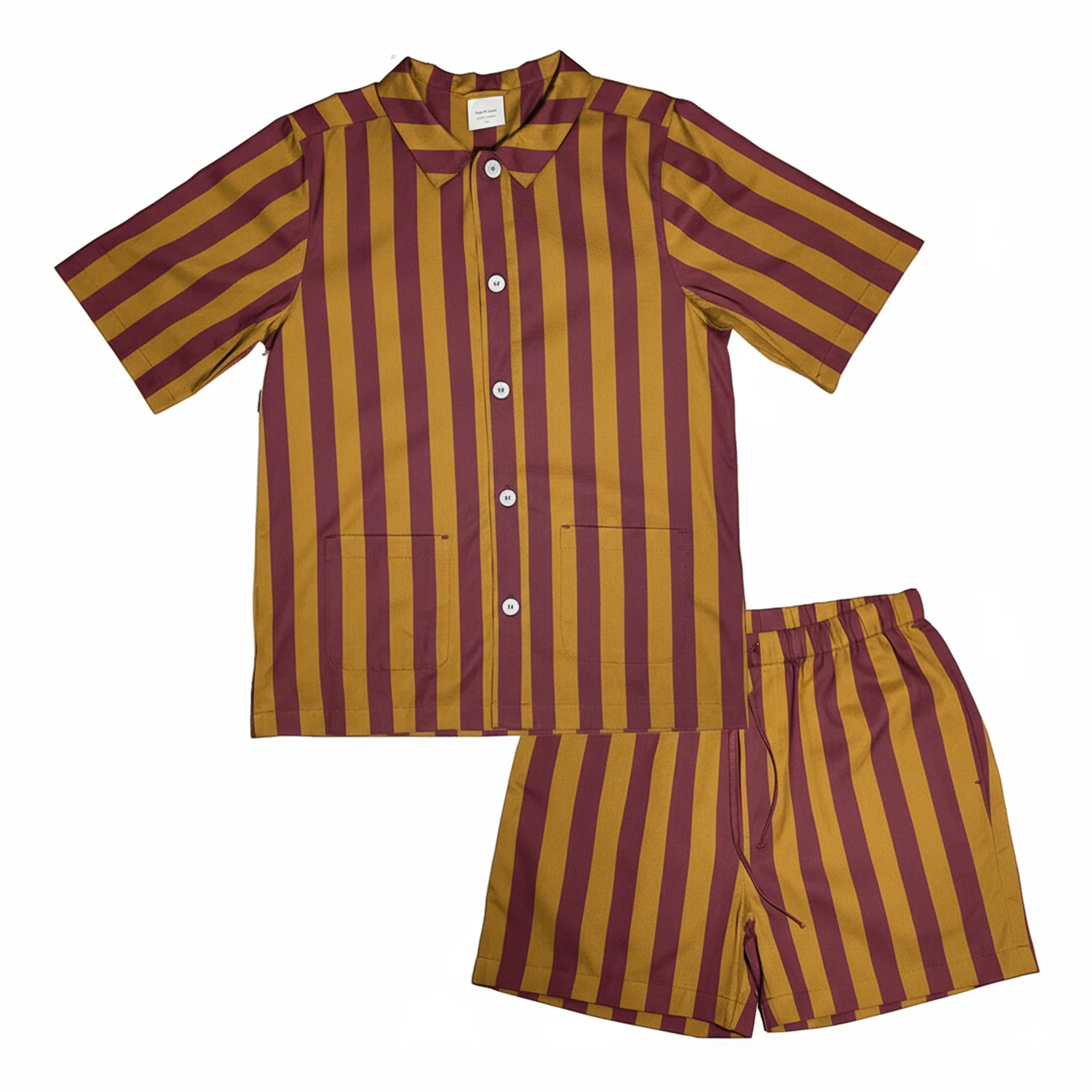 Uno Short - Cabernet & Yellow