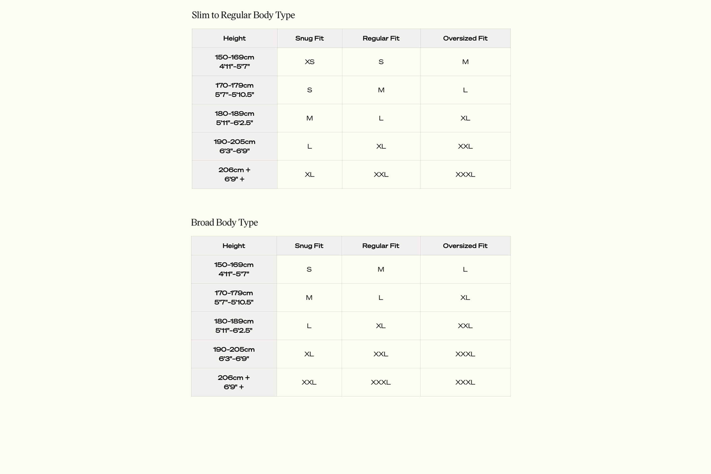 Size guide | Find your size and perfect pyjama fit | Nufferton