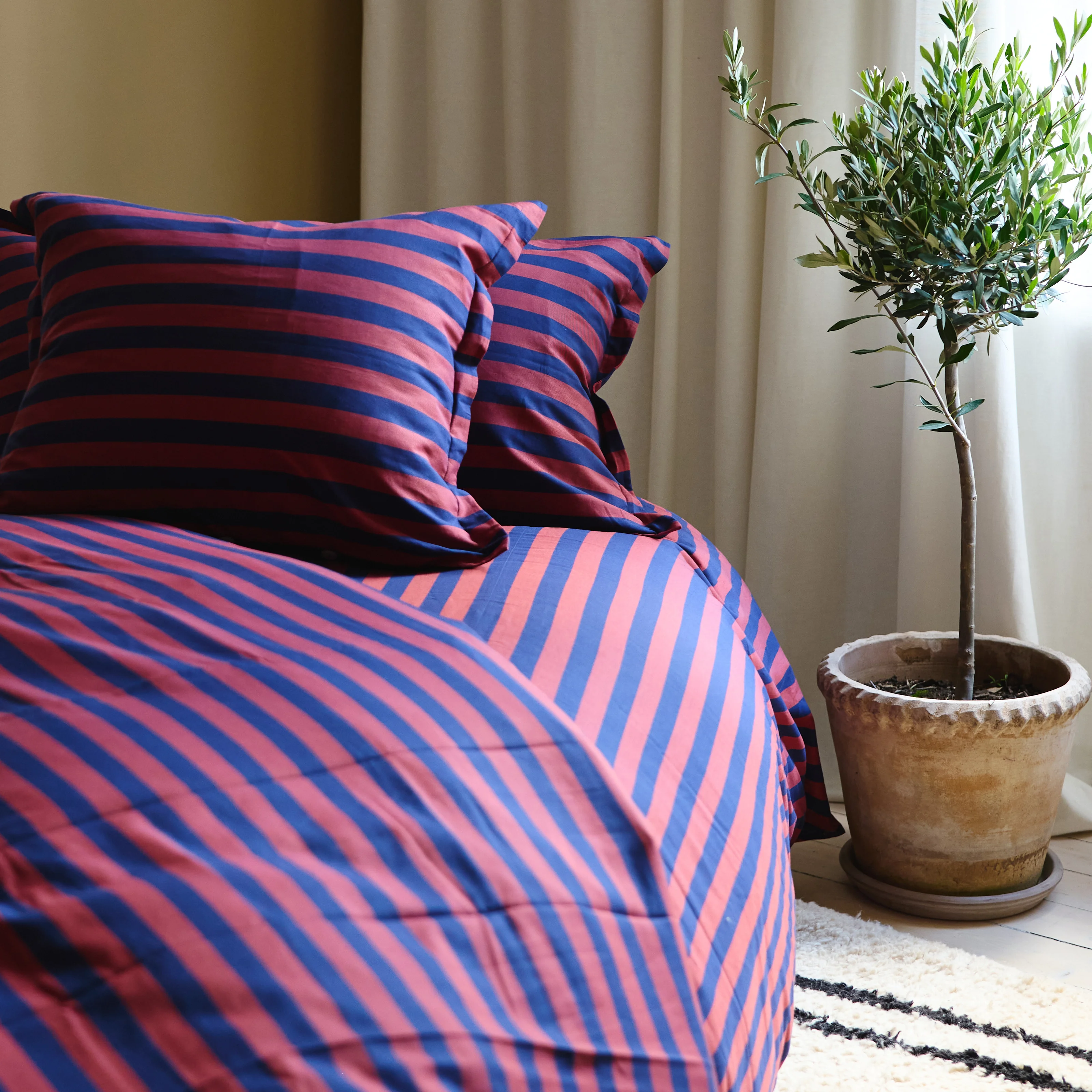 Bed linen - Duvet cover double 210x230cm - Blue & Red