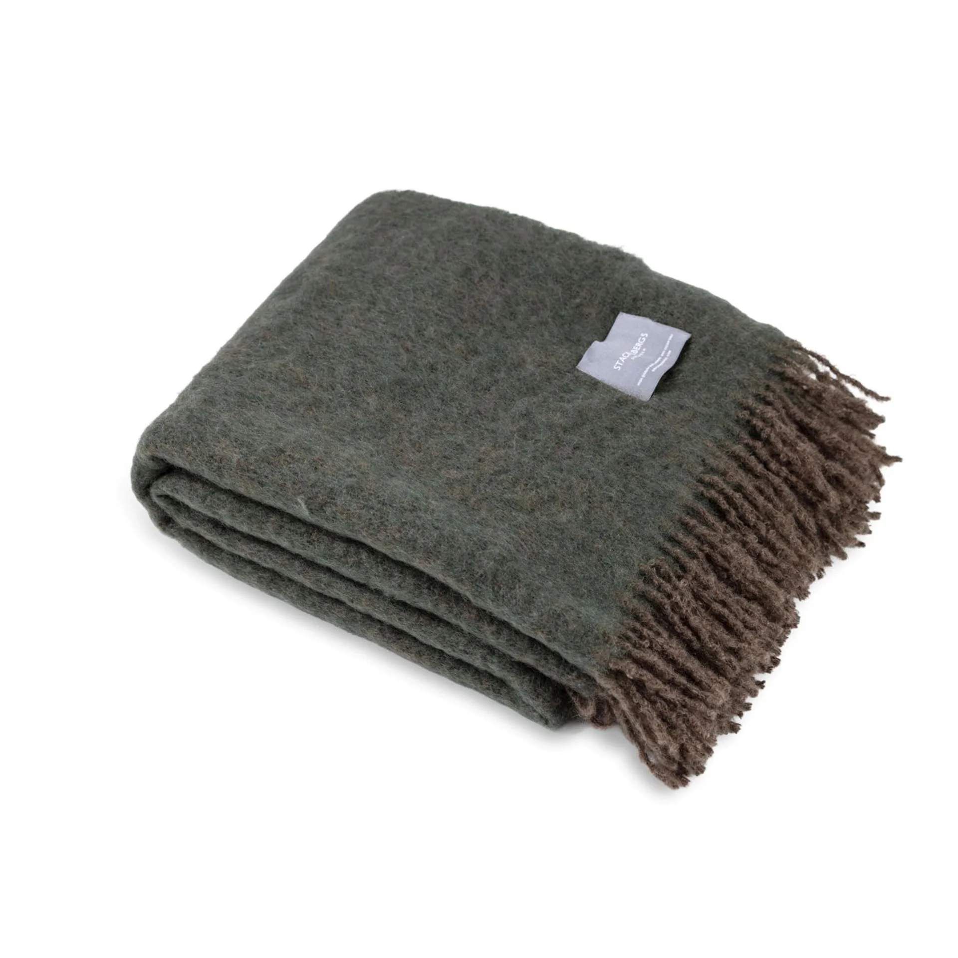 Mohairpläd 130x170cm - Umbra & Moss Melange