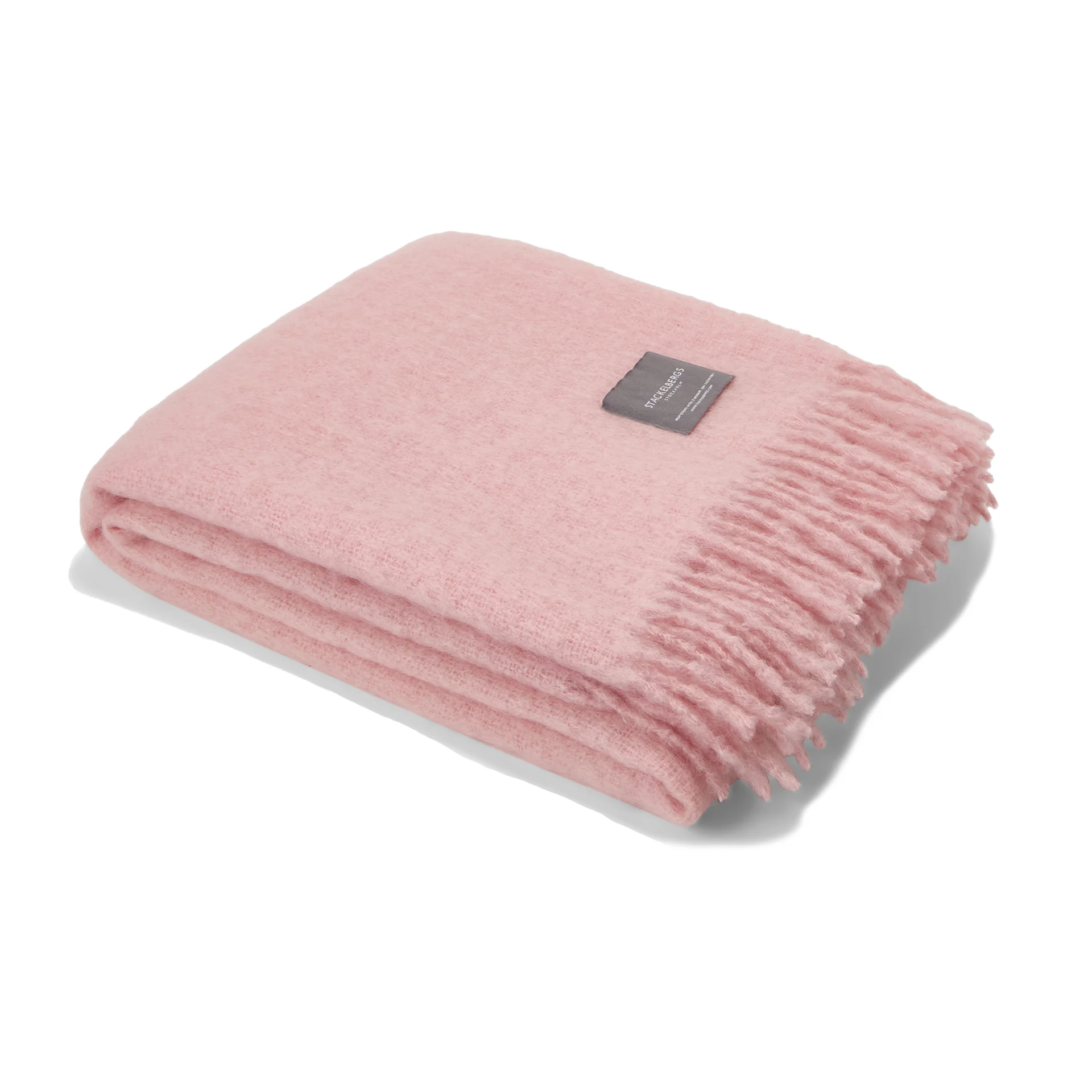 Mohairpläd 130x170cm - Rosé