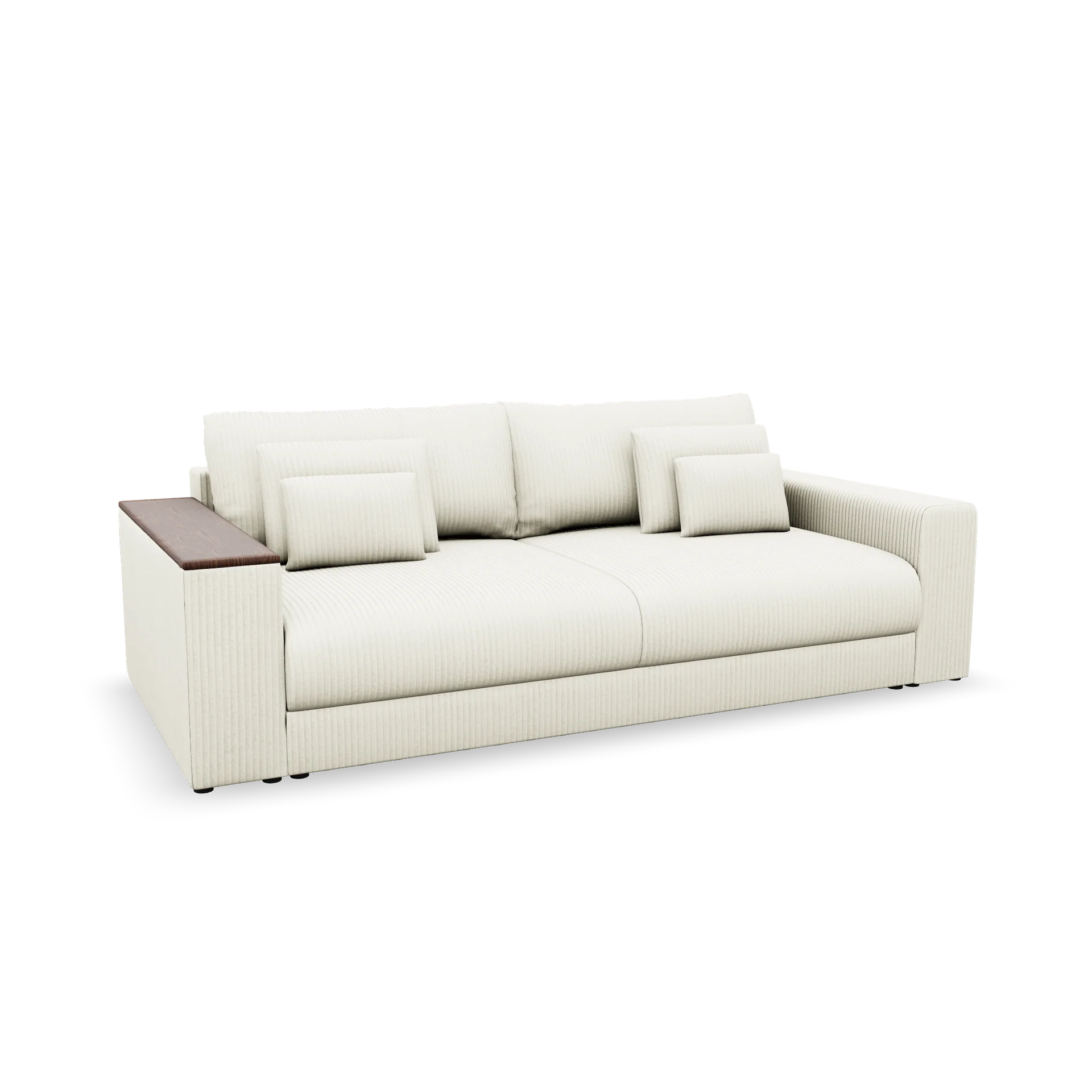 Björnen 2.0 Pre-made Bäddsoffa rak - Kräm 03