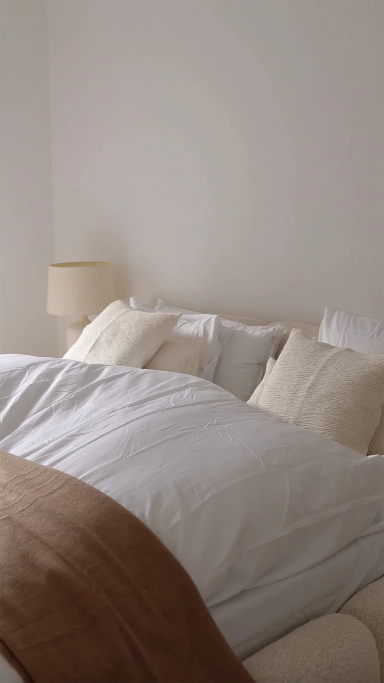 Dreamy bedding with Megafluff & Fluffy pillows at @leyla.films.