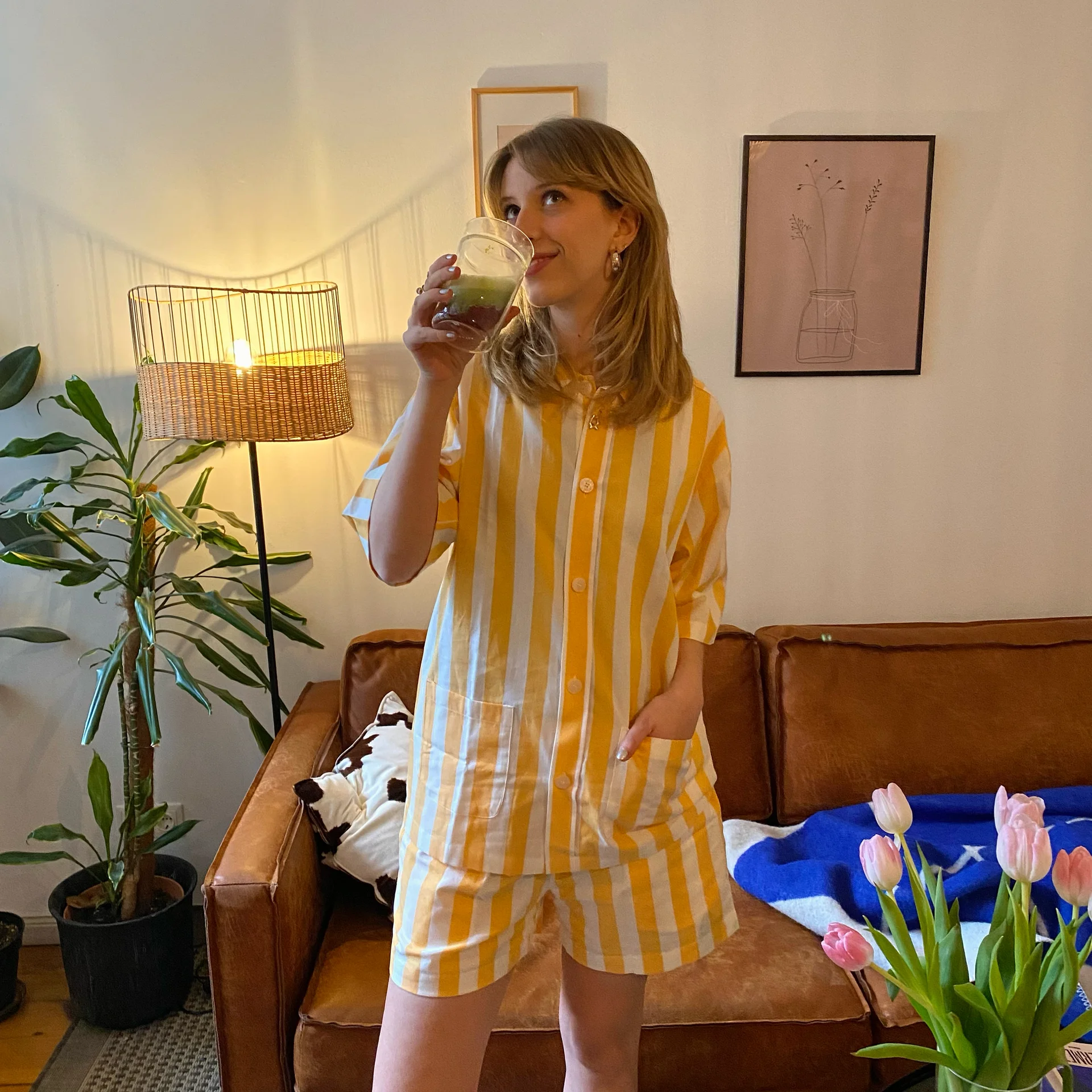 Uno Short - Orange & White